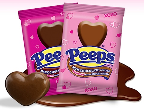 Milk Chocolate Covered Raspberry Valentine's Day Peeps