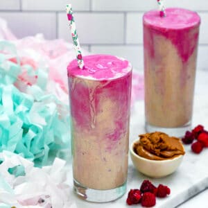What's the secret to packing a smoothie with extra protein and creaminess? Tofu! This Almond Butter and Jelly Tofu Smoothie is amazingly flavorful and a deliciously healthy way to start the day!