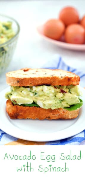 Avocado Egg Salad with Spinach Recipe | We are not Martha