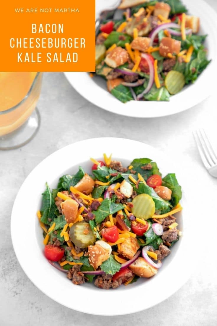 Bacon Cheeseburger Kale Salad