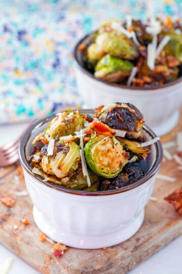 Bacon Parmesan Brussels Sprouts Recipe - We Are Not Martha