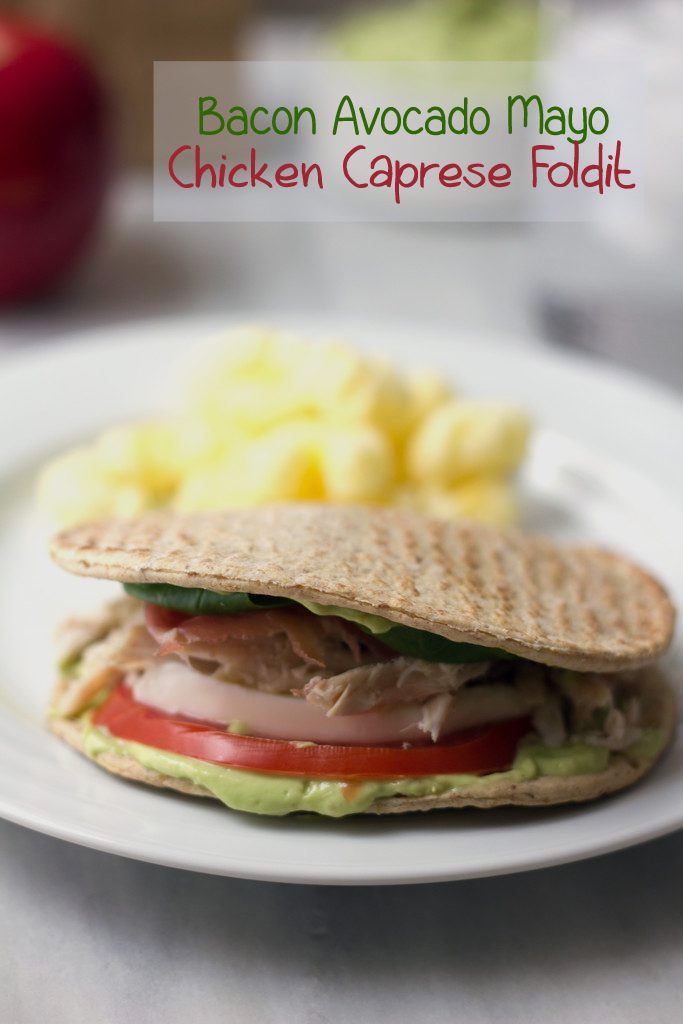 bacon avocado mayo chicken caprese flatout foldit