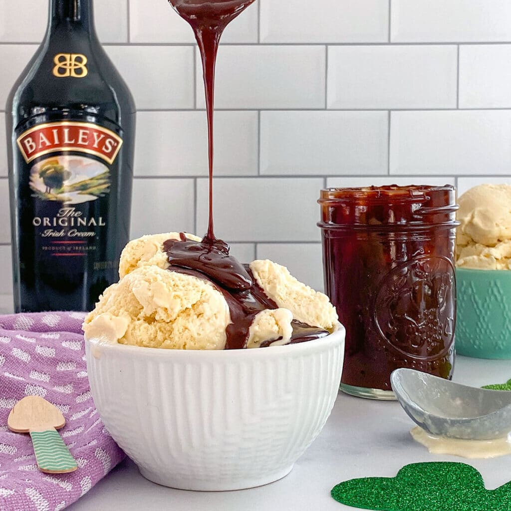 Baileys Ice Cream {with Baileys Hot Fudge Sauce} We are not Martha