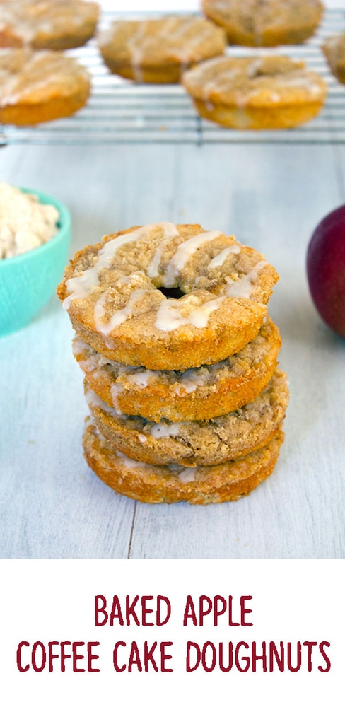 Baked Apple Coffee Cake Doughnuts