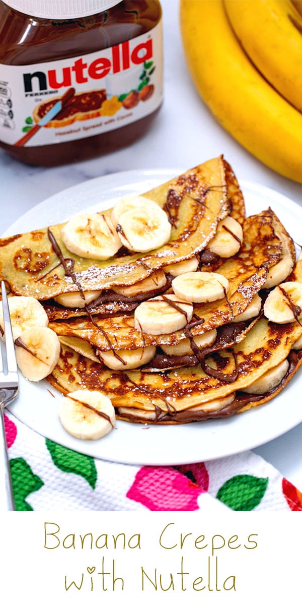 Banana Crepes with Nutella