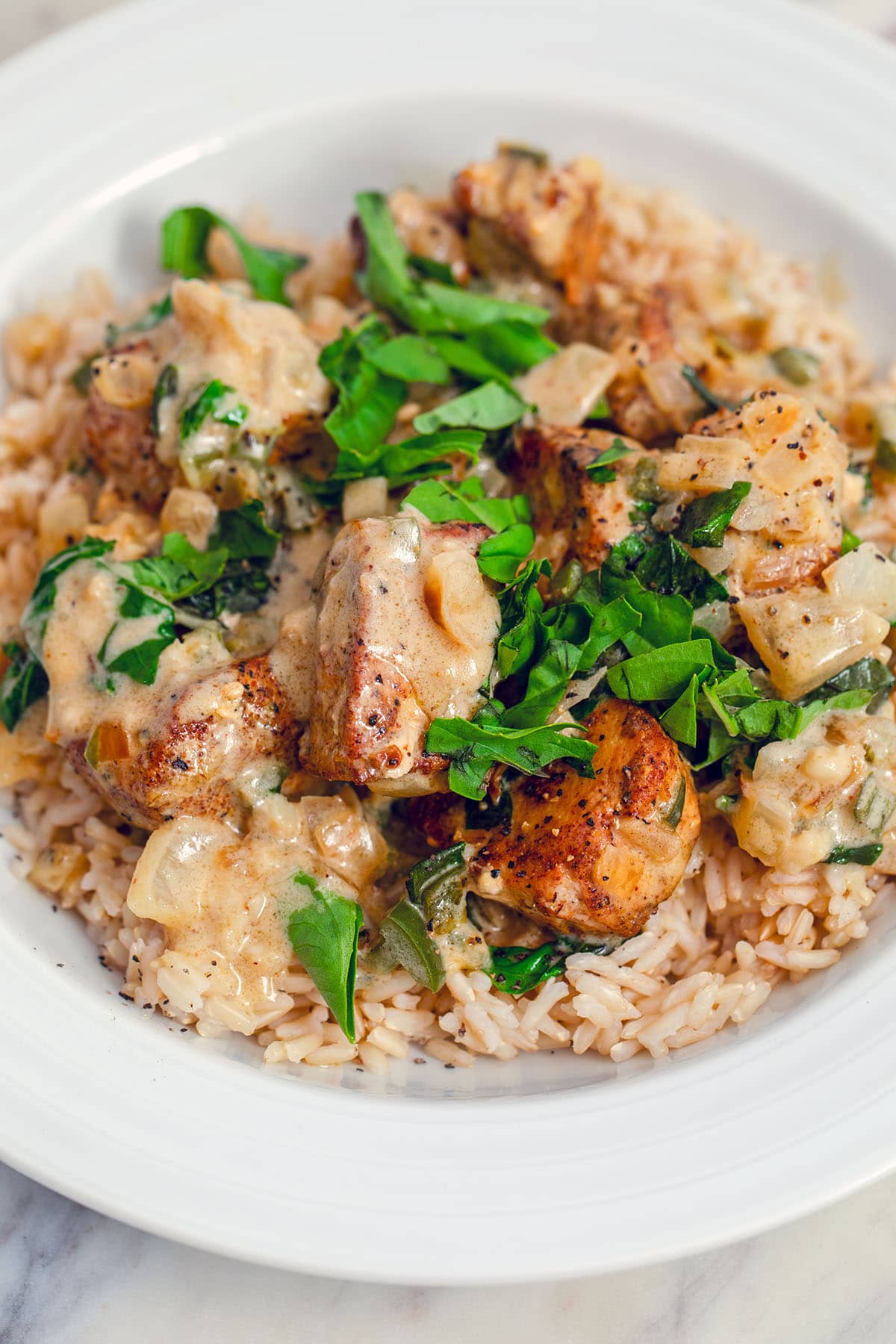 Basil Chicken in Coconut Curry Sauce Recipe We are not Martha
