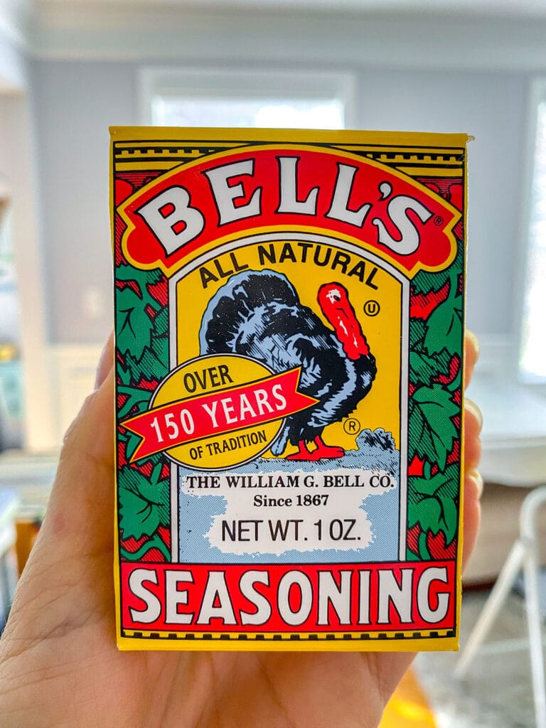 Package of Bell's Seasoning.