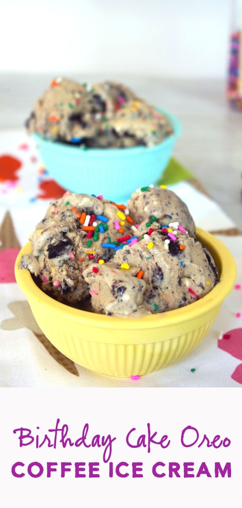 Birthday Cake Oreo Coffee Ice Cream