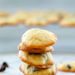 Bite-Size Chocolate Chip Cookies -- These Bite-Size Chocolate Chip Cookies take just 20 minutes to make and will never make you feel guilty about eating more than one... Mini cookies will change your life | wearenotmartha.com