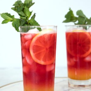 Blackberry and Turmeric Lemonade -- This lemonade is not only the prettiest drink around, but it's incredibly tasty and refreshing and perfect for a backyard party | wearenotmartha.com