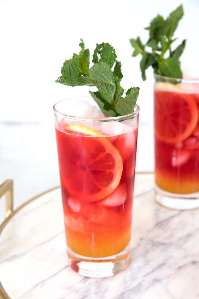 Blackberry and Turmeric Lemonade -- This lemonade is not only the prettiest drink around, but it's incredibly tasty and refreshing and perfect for a backyard party | wearenotmartha.com