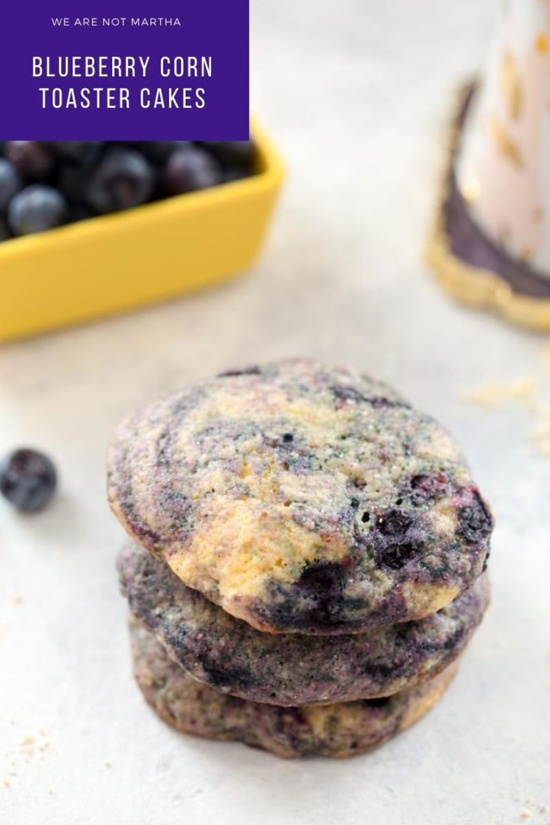Blueberry Corn Toaster Cakes Recipe We are not Martha