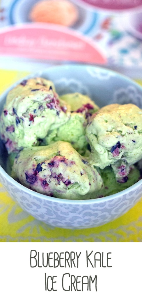 Blueberry Kale Ice Cream