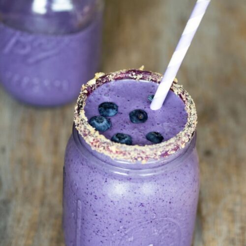 Blueberry Pie Milkshake Recipe | We are not Martha