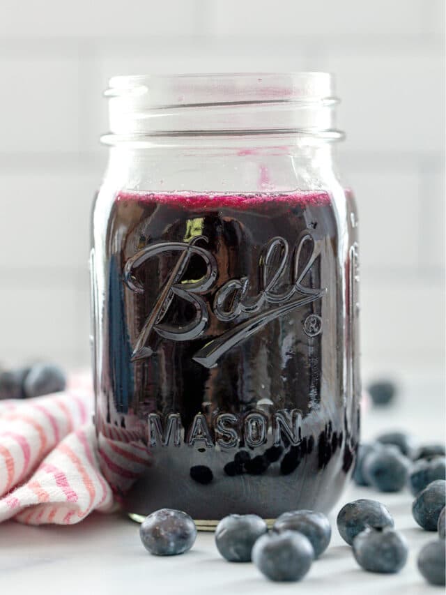Blueberry Simple Syrup Story