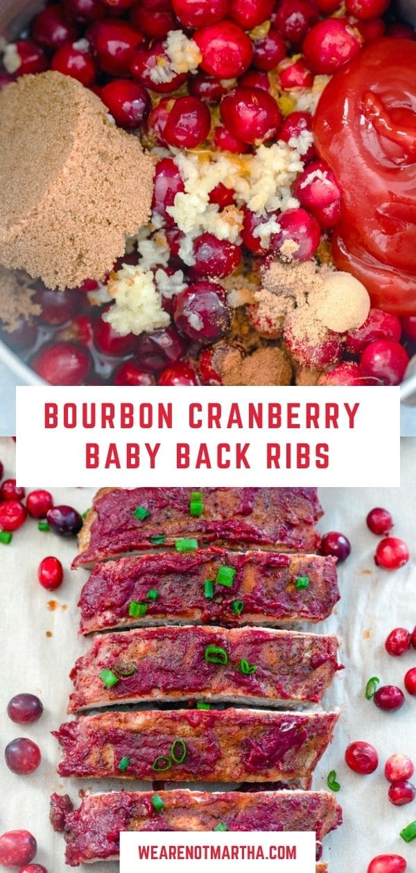 Bourbon Cranberry Baby Back Ribs Recipe We are not Martha
