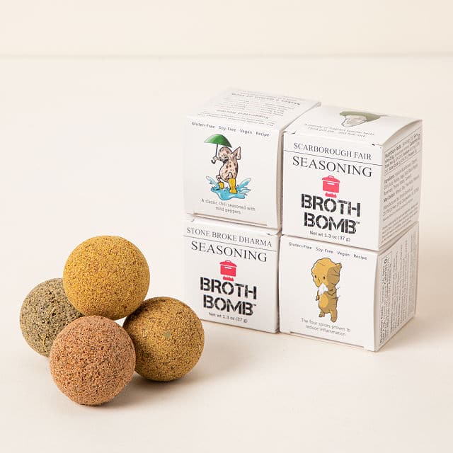 Broth bombs and packaging