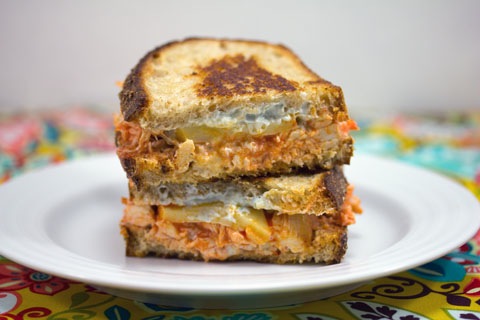 Buffalo Chicken Grilled Cheese