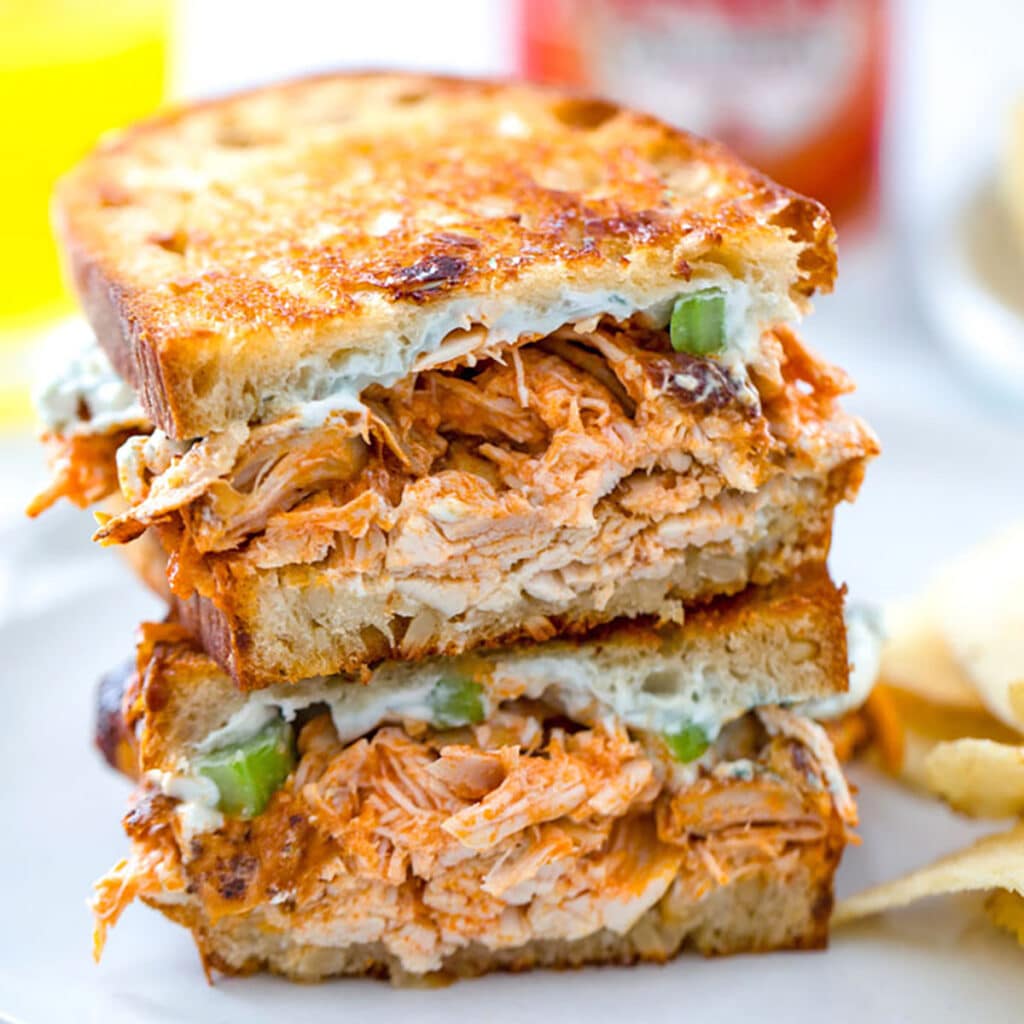 Buffalo Chicken Grilled Cheese Recipe We are not Martha