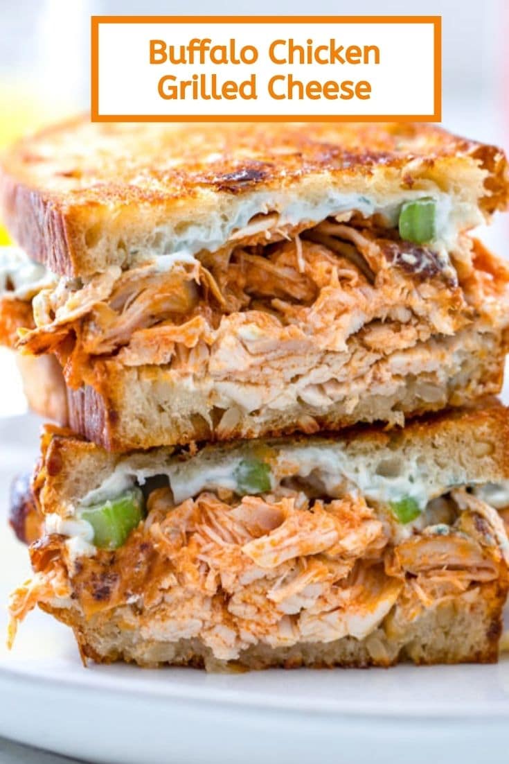 Buffalo Chicken Grilled Cheese