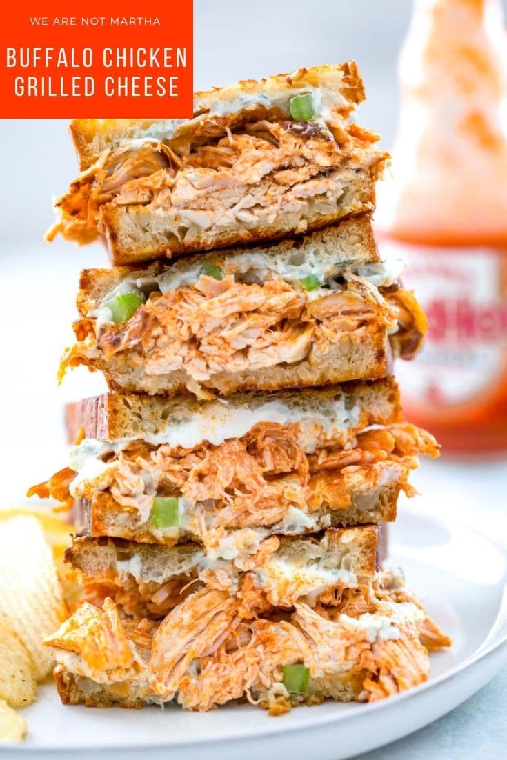 Buffalo Chicken Grilled Cheese