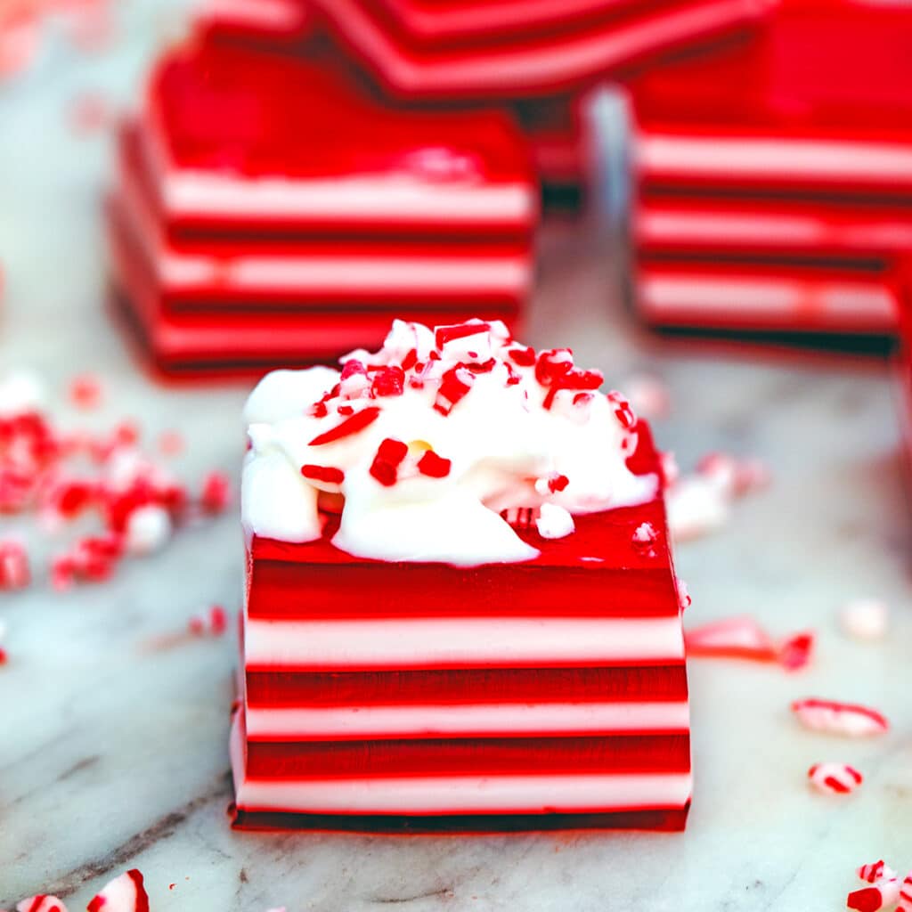 Candy Cane Jello Shots Recipe We are not Martha