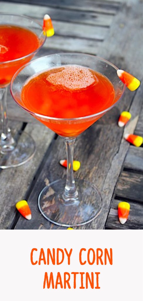 Candy Corn Martini Halloween Recipe | We are not Martha