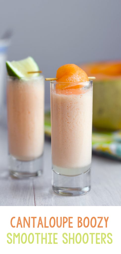 Cantaloupe Boozy Smoothie Shooters