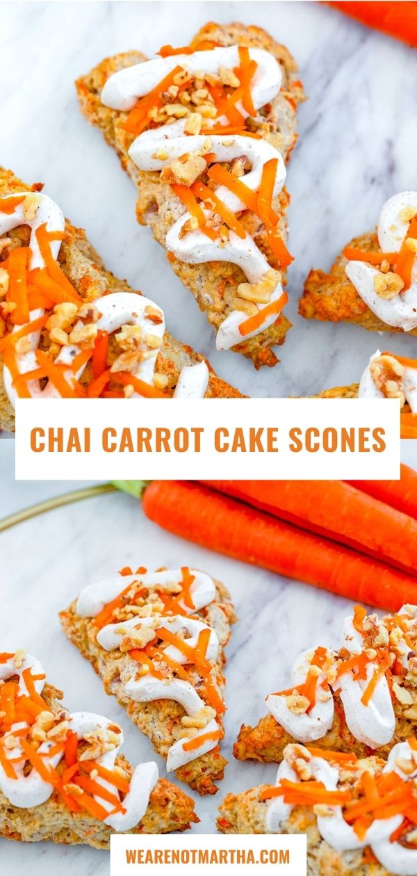 Chai Carrot Cake Scones