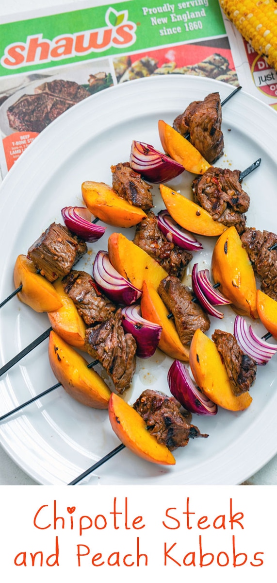 Chipotle Steak and Peach Kabobs