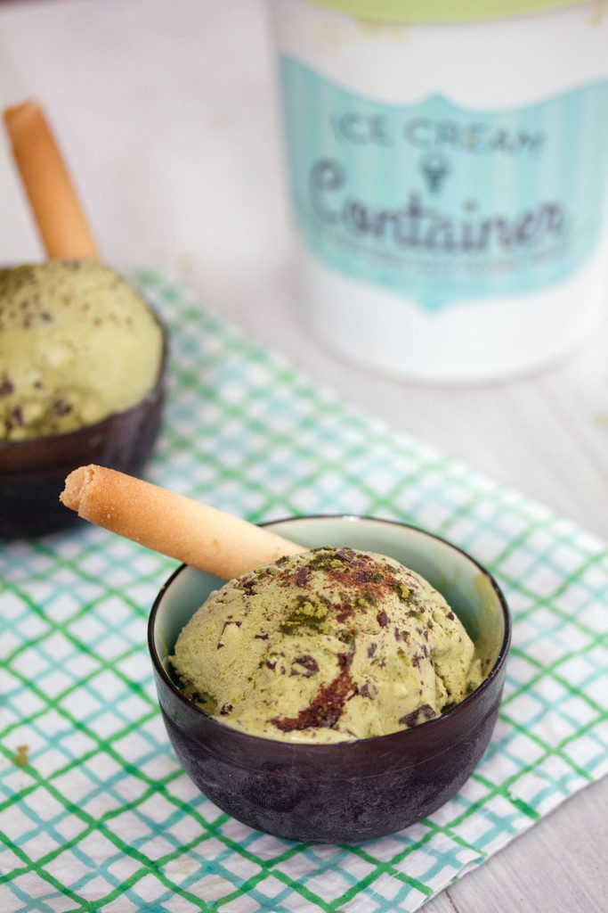 Chocolate Matcha Green Tea Ice Cream -- A refreshing ice cream packed with flavor and antioxidants! | wearenotmartha.com