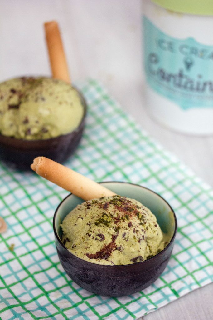 Chocolate Matcha Green Tea Ice Cream -- A refreshing ice cream packed with flavor and antioxidants! | wearenotmartha.com