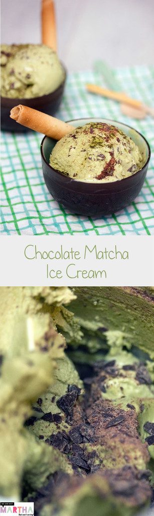 Chocolate Matcha Green Tea Ice Cream -- A refreshing ice cream packed with flavor and antioxidants! | wearenotmartha.com