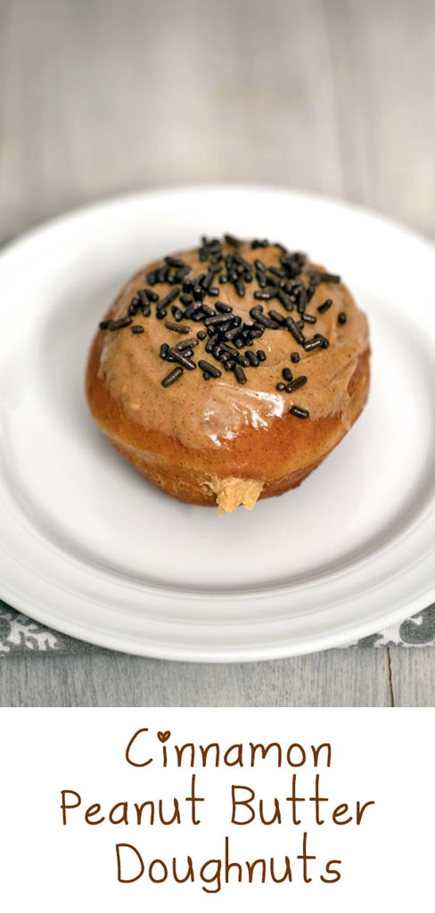 Cinnamon Peanut Butter Doughnuts