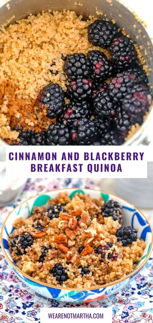Cinnamon and Blackberry Breakfast Quinoa