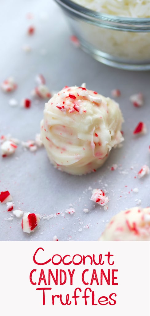 Coconut Candy Cane Truffles