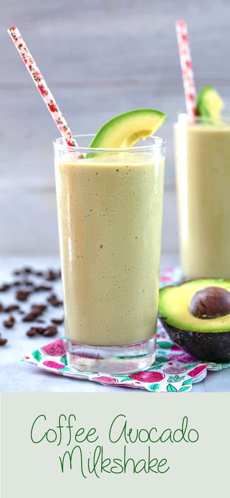 Coffee Avocado Milkshake Recipe | We are not Martha