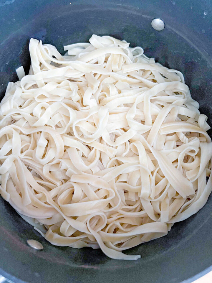 Lemon Pepper Pasta with Shrimp Recipe - We are not Martha