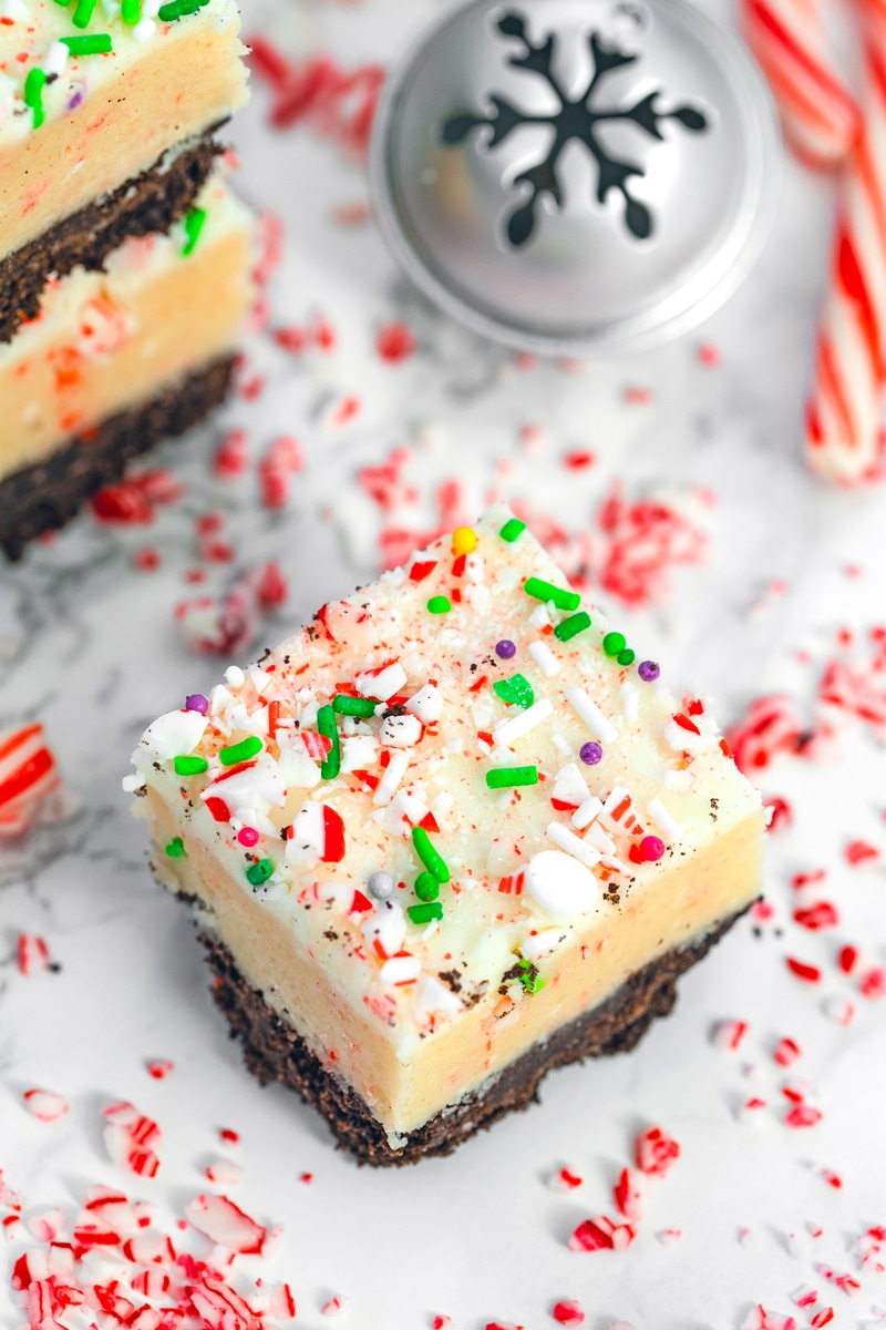 Candy Cane Cookie Dough Bars Recipe We are not Martha