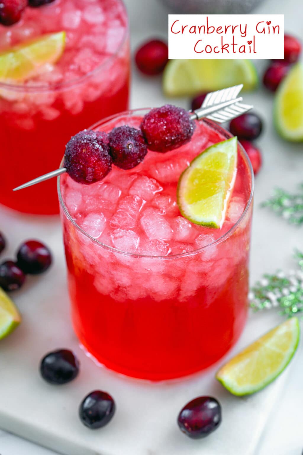 Cranberry Gin Cocktail Recipe We are not Martha