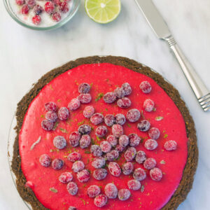 Cranberry Lime Pie -- The perfect addition to your holiday dessert table | wearenotmartha.com