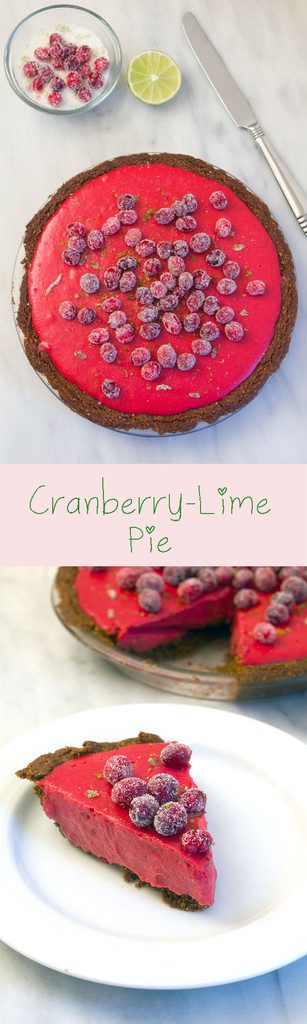 Cranberry Lime Pie -- The perfect addition to your holiday dessert table | wearenotmartha.com Cranberry Lime Pie -- The perfect addition to your holiday dessert table | wearenotmartha.com