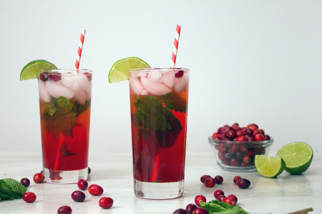 Cranberry Mojitos - Holiday Cocktail | We are not Martha