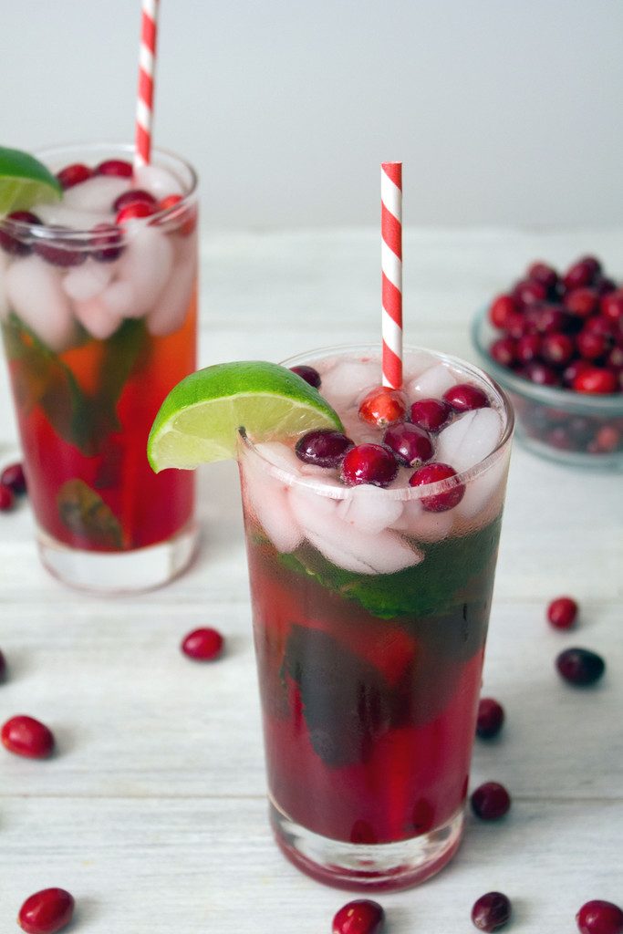 Cranberry Mojitos - Holiday Cocktail | We are not Martha