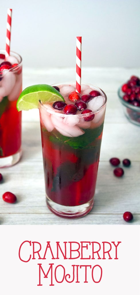 Cranberry Mojitos