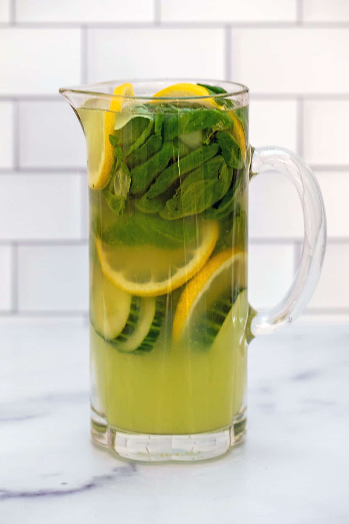 Cucumber Basil Lemonade Recipe We are not Martha