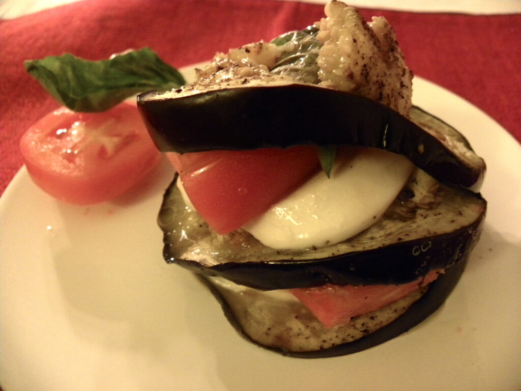 eggplant stacks ricotta