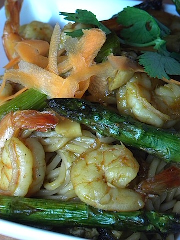 Grilled Shrimp and Noodle Salad