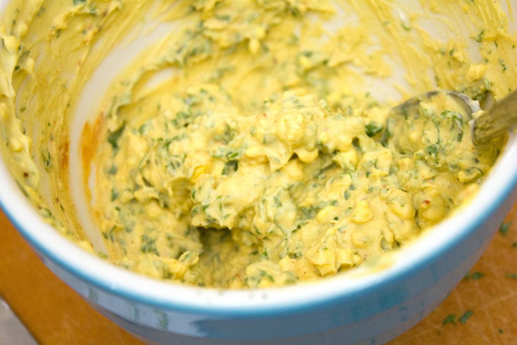 Kale Deviled Egg Mixture | wearenotmartha.com