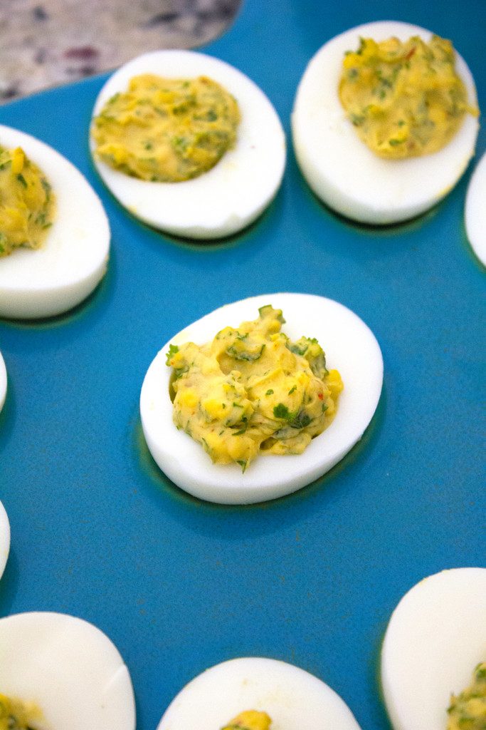 Kale Deviled Eggs | wearenotmartha.com